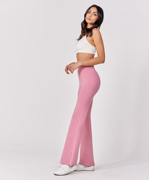 Ponte flared pant - Pink